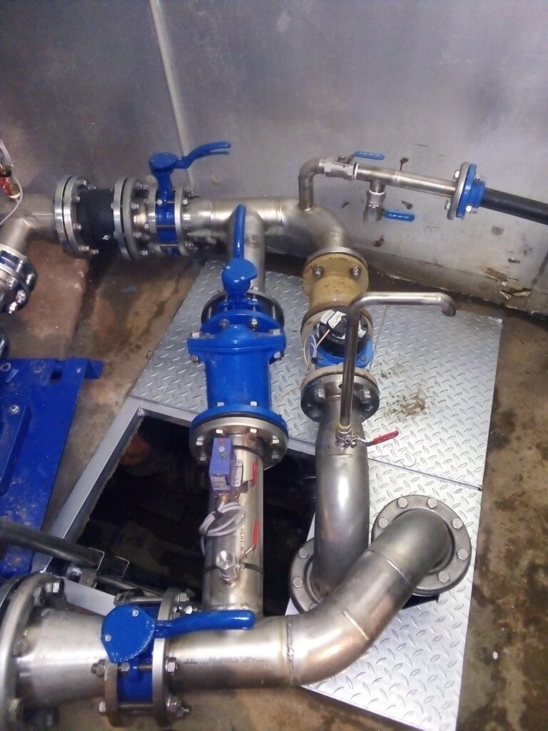 Raccordement conduit Surpression